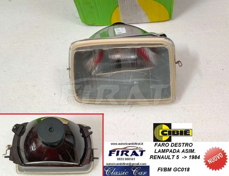 FARO RENAULT 5 72 - 84 ANT.DX CIBIE' (GC018)